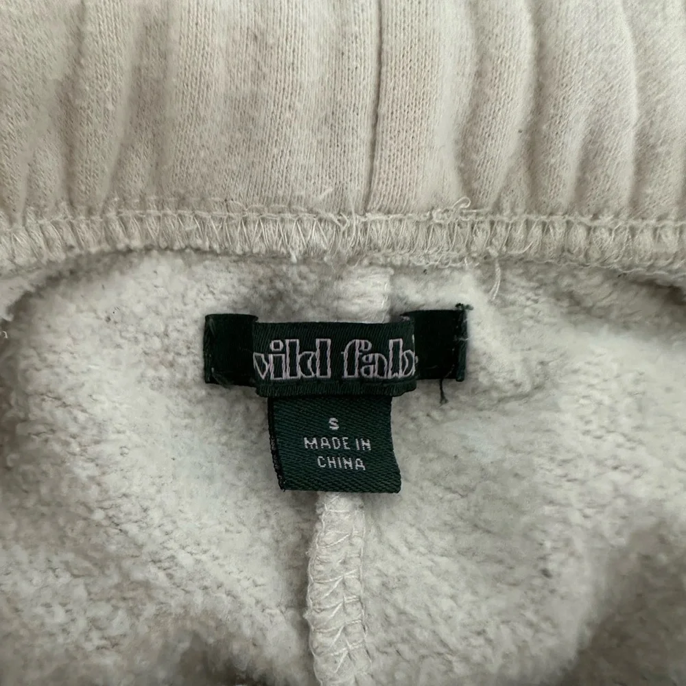 Wild Fable Cream Joggers with Butterfly Print - Picture 2 of 2